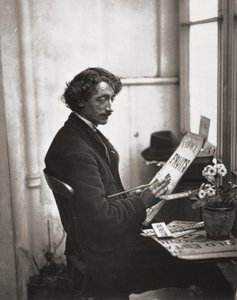 J.トムソンとアドルフスミスによる「ロンドンのストリートライフ」のカードディーラーのチケット、1877年 作： John Thomson